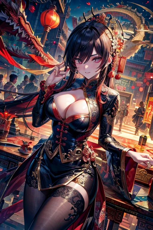 Chinese Dragon\(Mafioso\), masterpiece, best quality, super detail