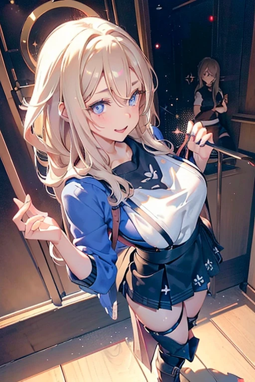 (from above:1.0),(from side:0.9), ((Face)), (Close-Up:0.4), 1female, teacher, wearing a hoodie, bootyshorts, Thicc, small breast, light colored hair, long hair, blue eyes, face to detail, detailed eyes, the background is a pizzaria, smiling, highest quality, (RAW photo:1.2)(Curve,Model,glamor:1.5),Beautiful breasts,Farbe_aberration,beautiful detailed shadow,Beautiful eyes,Beautiful body,Beautiful skin,beautifull hands,(medium_breasts:1.5),Brown hair,watching at viewers,black suspenders,Bulging big,breasts,walls: Black miniskirt, garters, Gaze, Small face,bangss,holster,Beautuful Women,hands up,leg holster,Gaze,black boots panty shot, provocation,flank,flank sweat soio,arm,,narrow waist,(with sparkling eyes and a contagious smile),her thin pubic hair, looking at viewer, pose muy sexy"
