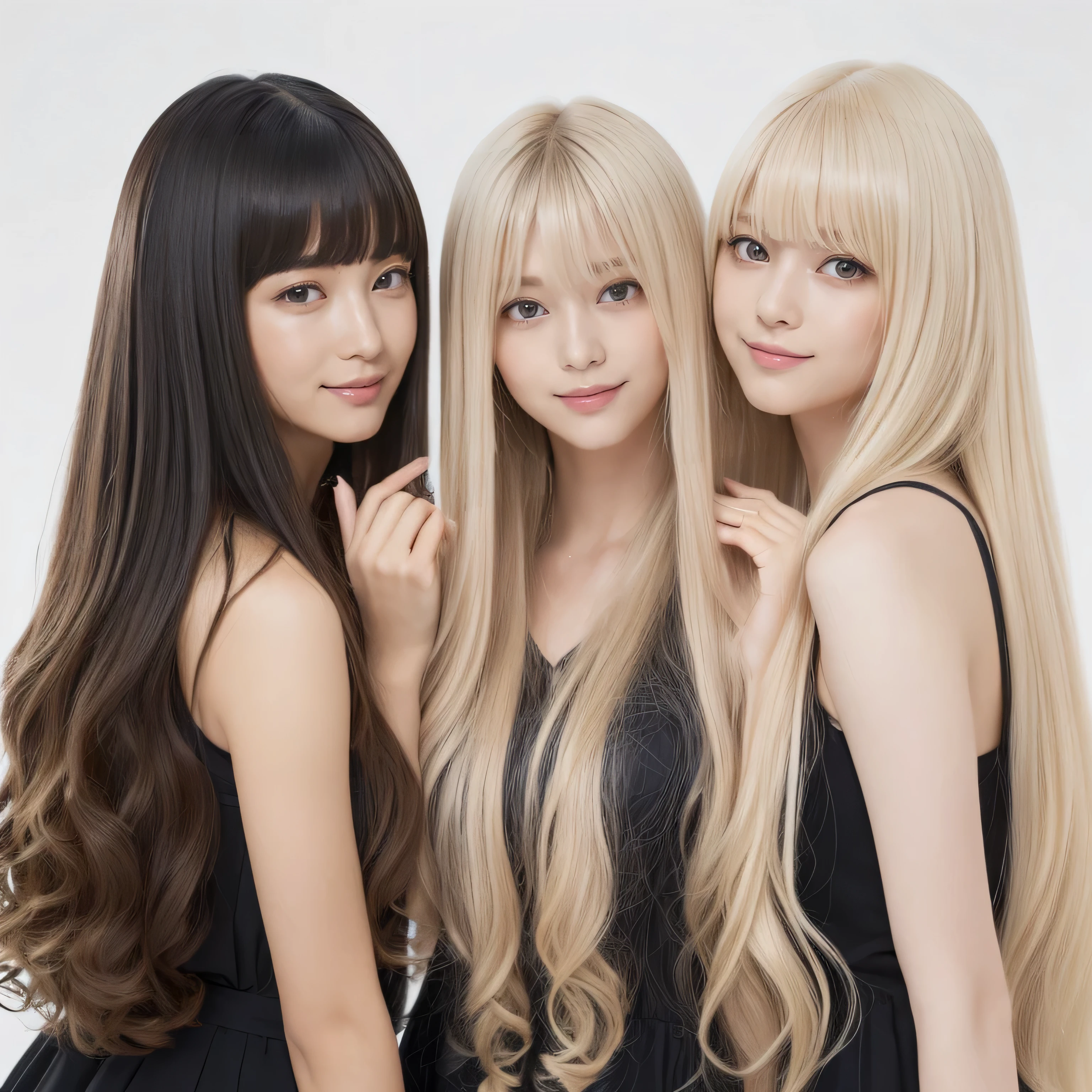 (Knee-high shot of three identical twins :1.3) (The three of them are posing happily..:2.0) (See her in the middle of a busy street in France、They look happy.) (Their faces are clones Clothes are random Hair color is random) (((Hair color is random))) ((Beautiful model with long platinum blonde hair, girl with super length Hair, extremely length Hair, extra length Hair, very long, Flowing Hair, very length Hair, length Hair girl, very long, Flowing platinum blonde hair, length Hair windy, very longプラチナブロンドヘア, length, Flowing Hair, length and or curly hair, with length Hair, length Hair!!!! Her highest quality hair is long and 真っ直ぐ or curly hair very long, highest quality platinum blonde, length hair in the center, Highest quality long Straight or curly hair, length, Straight or curly hair, beautiful, High quality platinum blonde hair, length and platinum blonde hair highest quality Straight or curly hair, length Hair, length and Straight or curly hair, highest quality platinum blondeヘア, Perfect silky Straight or curly hair of the highest quality, Straight or curly hair, highest quality platinum blondeヘア, length platinum blonde hair Straight or curly hair, length, Bright platinum blonde hair Her hair is long and Straight or curly hair, very longプラチナブロンドヘア, length hair in the center, length Straight or curly hair, length, Straight or curly hair, beautiful hair of the highest quality, length Hair, length, Straight or curly hairプラチナブロンドヘア , length and free Straight or curly hair Platinum blonde hair, Straight or curly hair Platinum blonde hair)) (Her bangs are perfect.:1.3) (France's most beautiful 24-year-old hair model) ((highest quality)), ((masterpiece)), (Familiar) (Get used to it) Perfect Face (Her skin is a typical French complexion....、And very detailed) (Big Breasts) (She is wearing a light blue skirt and a white blouse........) (She has a beautiful French face and a typical French figure...., Narrow eyes) (She has perfect beautiful makeup and face Lipstick is light red A solid eyeliner) ((Rich 1.4)) (Extremely detailed 8K) (Ultra-fine skin texture 1.4) (Actual, Vibrant:1.4), double eyelid Sharp focus:1.2、Beautiful woman:1.4 Dynamic Lighting (Genuine RAW photos taken by professional photographers) (Her long bangs、Well Organized) Professionally lit from the front (She has a bright and cheerful face)