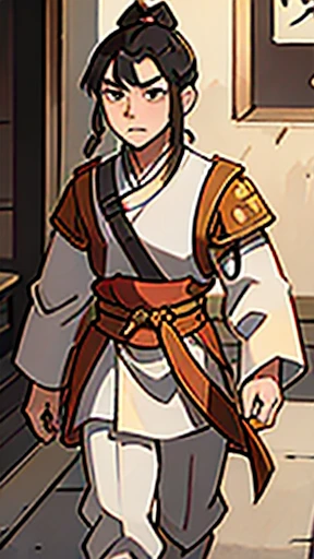 (walking)、Three Kingdoms in ancient Chinese armor、Ancient Chinese man with topknot