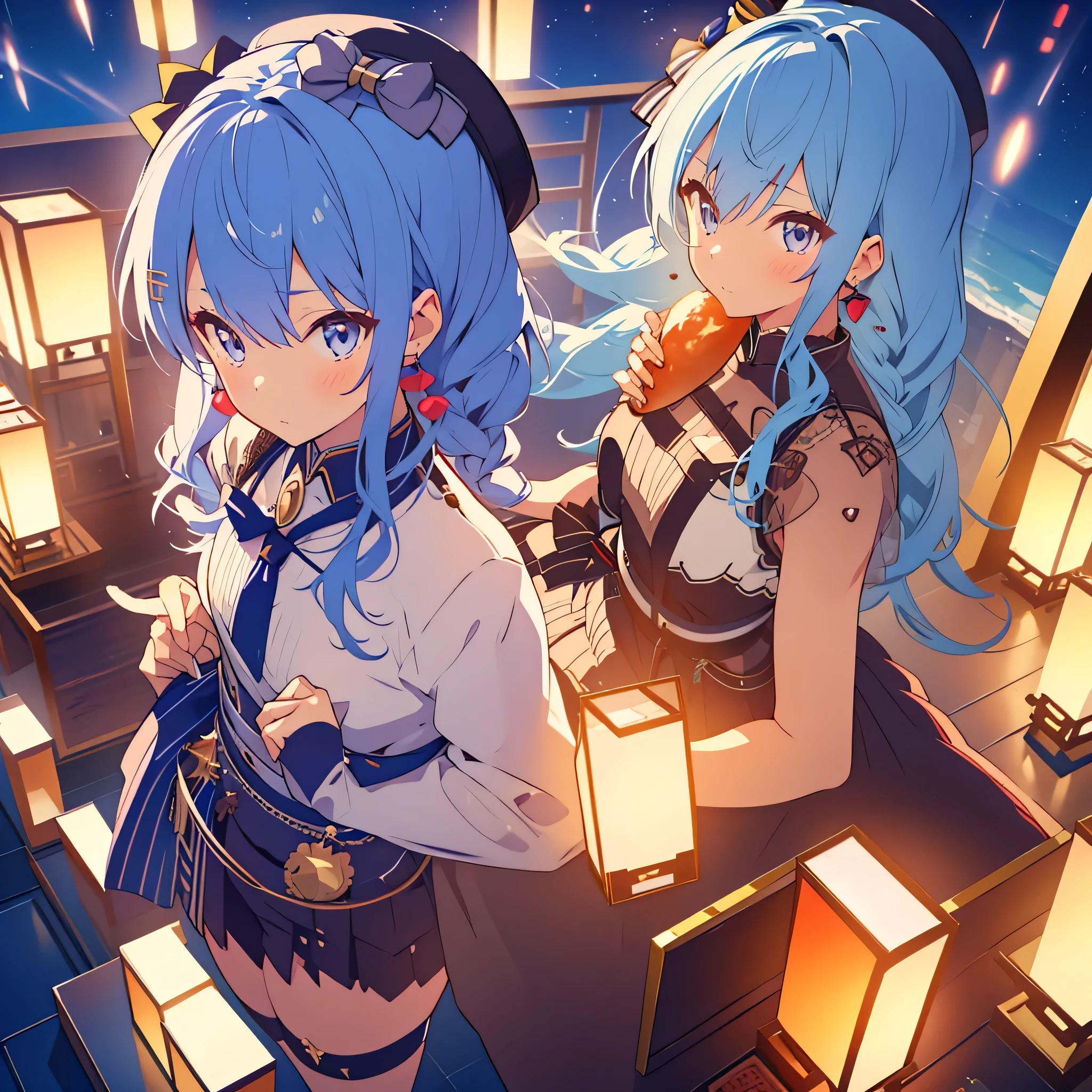 16k、animeillustration、beautiful girl、stockings、virtual youtuber、Travel companion、Very detailed