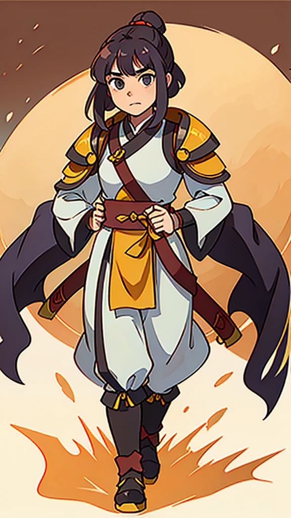 (walking)、Three Kingdoms in ancient Chinese armor、Ancient Chinese man with topknot