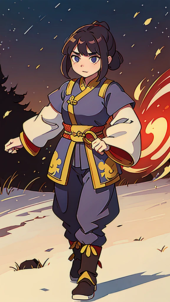 (walking)、Three Kingdoms in ancient Chinese armor、Ancient Chinese man with topknot