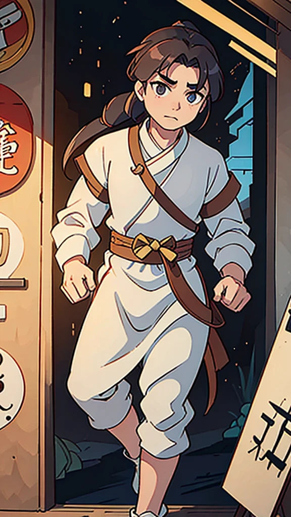 (walking)、Man in ancient Chinese armor、Three Kingdoms、Ancient Chinese man with topknot