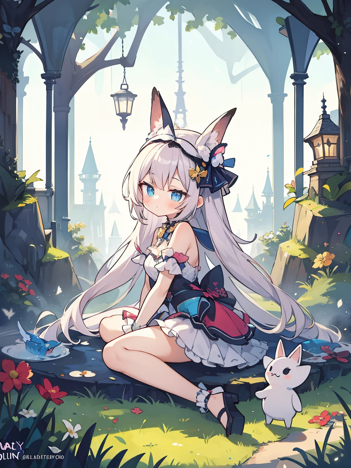 cute, fantasy wonderland, 1 girl
