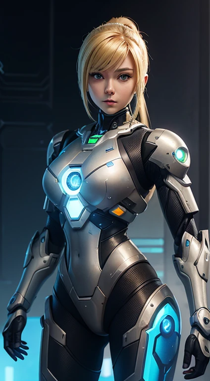 Arafed woman in futuristic suit posing for a photo, Girl wearing mecha cyber armor, prospect, As an Overwatch character, Linda Chica Cyborg, Perfect anime cyborg woman, Perfect android girl, Inspired by Marek Ocon, Impressive armor, Beautiful and attractive female cyborg, Beautiful portrait of Samus Aran, Cyber Suit, Beautiful female android!, Girl in Armor, Beautiful Armor
