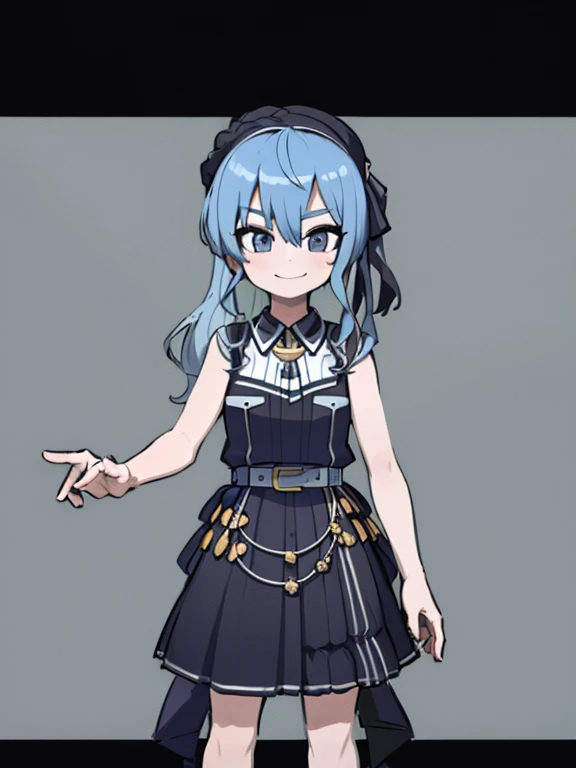 ((masterpiece, highest quality)), (One girl), (alone), (Focus on women), hoshimachi suisei, Are standing, smile, Simple Background