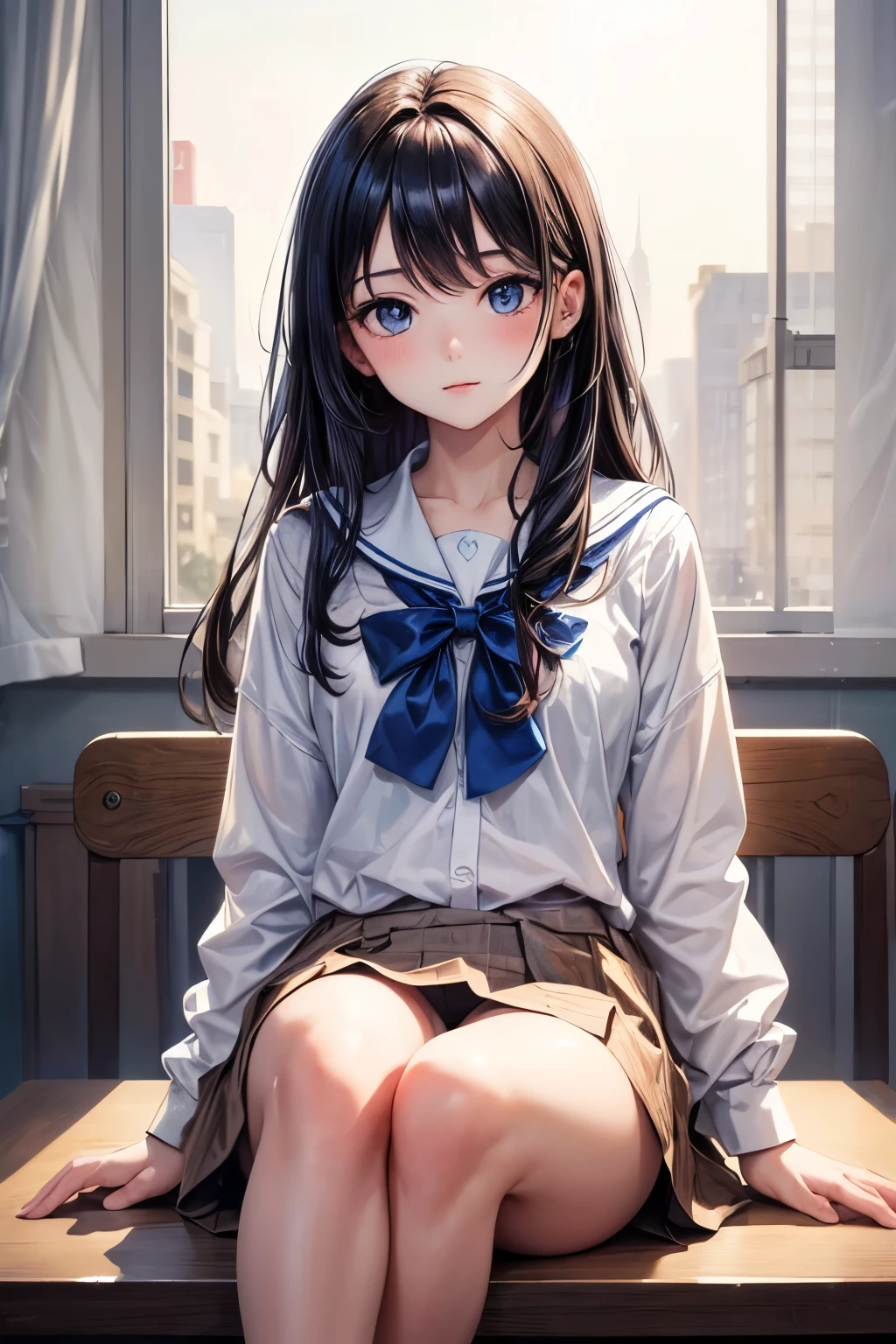 ((masterpiece)),best quality, illustration, 1 girl, 1 boy,in school,Beautiful and delicate eyes, beautiful fine hair