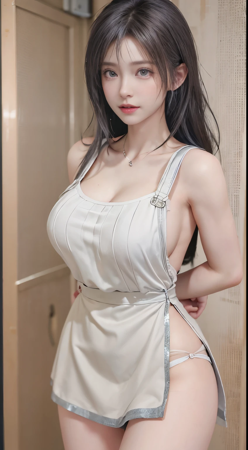 masterpiece, 最high quality, Ultra-high resolution, (Realistic:1.4), Detailed beautiful face, , One girl, Tifa_Lockhart, Final Fantasy VII Remake, Stunning European Women, suspenders,Black low rise mini skirt, White Tank Top, A tense shirt, Long straight black hair, Very beautiful and shining eyes、Sweating, blush ,Beautiful feet, So cute, Close-upポトレイト, 柔らかい肌のPerfect Faceを持つ素敵な, Perfect Face, Huge breasts, 、Chainetter、thigh、In the dungeon, scar, Complete diagram, Shapely hips, 8k resolution,Surreal,Ultra-detailed,high quality, (Huge teardrop chest, Huge breastsの谷間:1.2), Low Cut， Giant tit， Close-up,A broad perspective
