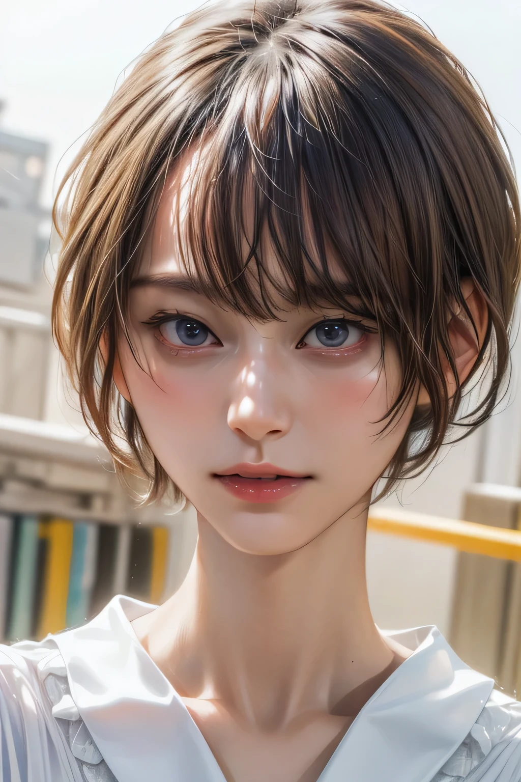 (masterpiece:1.3), (8k, photorealistic, RAW photo, best quality: 1.4),
(1boy), beautiful face, (realistic face),
beautiful hairstyle, (short hair :1.5),
realistic eyes, beautiful detailed eyes,
(realistic skin), beautiful skin,
(blouse),
absurdres, attractive,
ultra high res, ultra realistic, highly detailed,
golden ratio,