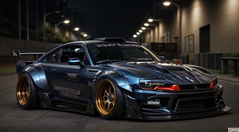 (LB-Works Full Complete: Liberty Walk)、(86 GT)、(Flashy design)、(cyberpunked)、Live-action、in detail、Deep Rim、Wide tires、car park、