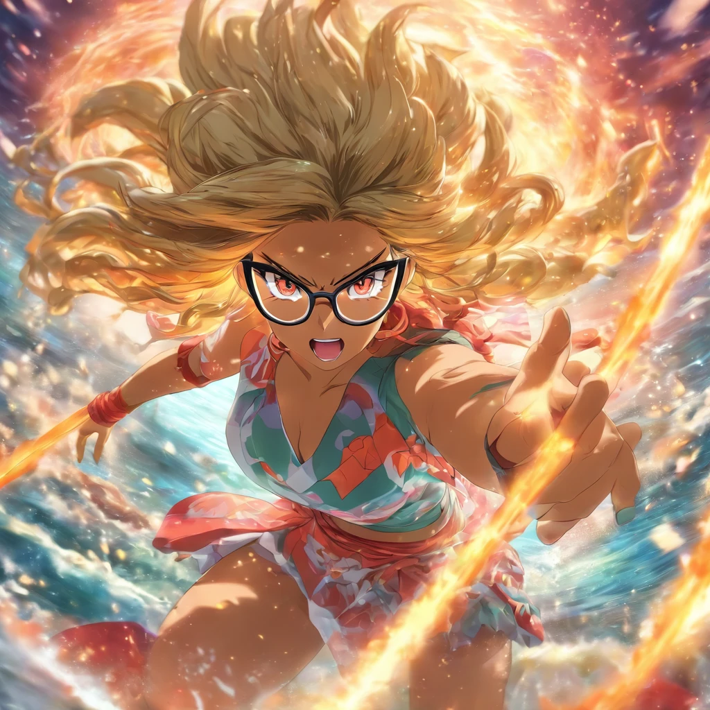 Tsunami Summon woman Glasses