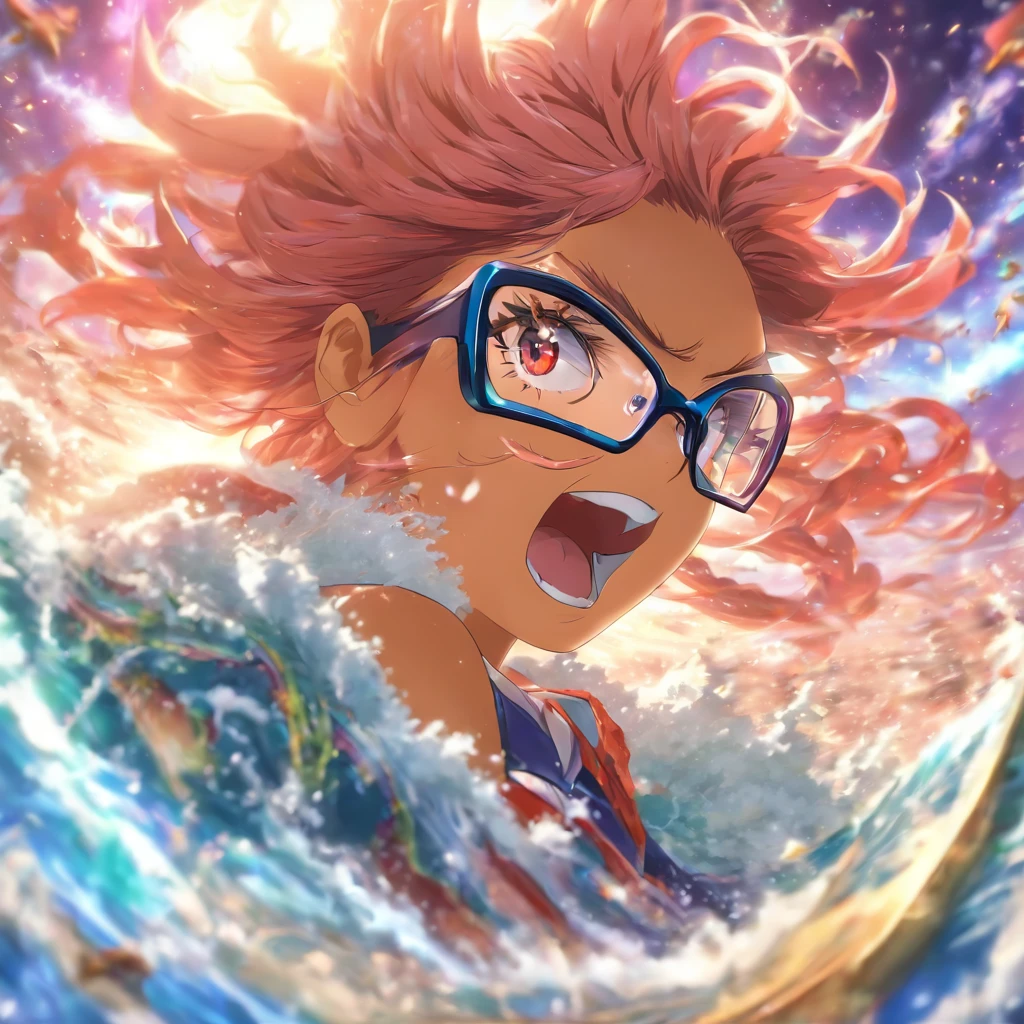 Tsunami Summon woman Glasses
