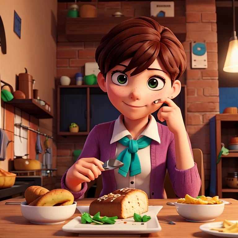 Persona comiendo demasiado pan