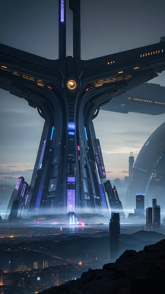 Create a futuristic city 1 millennium ago
