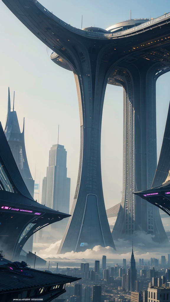 Create a futuristic city 1 millennium ago