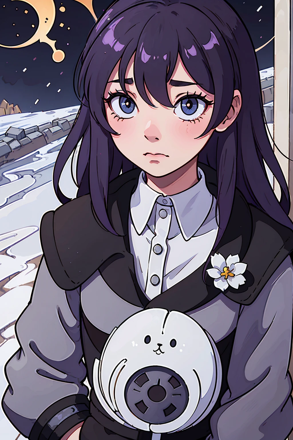 A sad anime image is revealed, featuring a lonely young girl sitting under a bare tree, face bathed in tears. Ses yeux sont empreints d'une profonde tristesse, reflétant une douleur indescriptible. Son regard vide et perdu témoigne d'une souffrance intérieure insupportable.
Vêtue d'une robe délicate mais déchirée, she seems weakened by the trials of life. Her once silky hair is messy and unkempt, symbolizing his personal neglect due to his incessant pain. Ses mains tremblent, révélant la détresse qui consume son âme.
Autour d'elle, the decor is dark and gloomy. Gray clouds stretch as far as the eye can see, accentuant l'atmosphère de tristesse et de désespoir. Withered petals litter the ground, témoignant de l'effritement de l'espoir et de la beauté dans sa vie.
The image is accompanied by poignant music, soulignant la douleur et la mélancolie qui émanent de la jeune fille. Les accords mineurs et les notes douces contribuent à intensifier l'émotion déchirante.
Bien que la tristesse soit palpable dans cette image d'anime, there is also a glimmer of hope shining through the darkness. Peut-être que cette jeune fille trouvera la force de guérir de ses blessures, to overcome your inner demons and find a little happiness in your life.
Ce prompt offre une opportunité d'explorer les thèmes de la douleur, of resilience and finding hope in the darkest times. Il invite à imaginer l'histoire de cette jeune fille, to understand the reasons for her sadness and to think about how she could overcome her trials to find joy again.