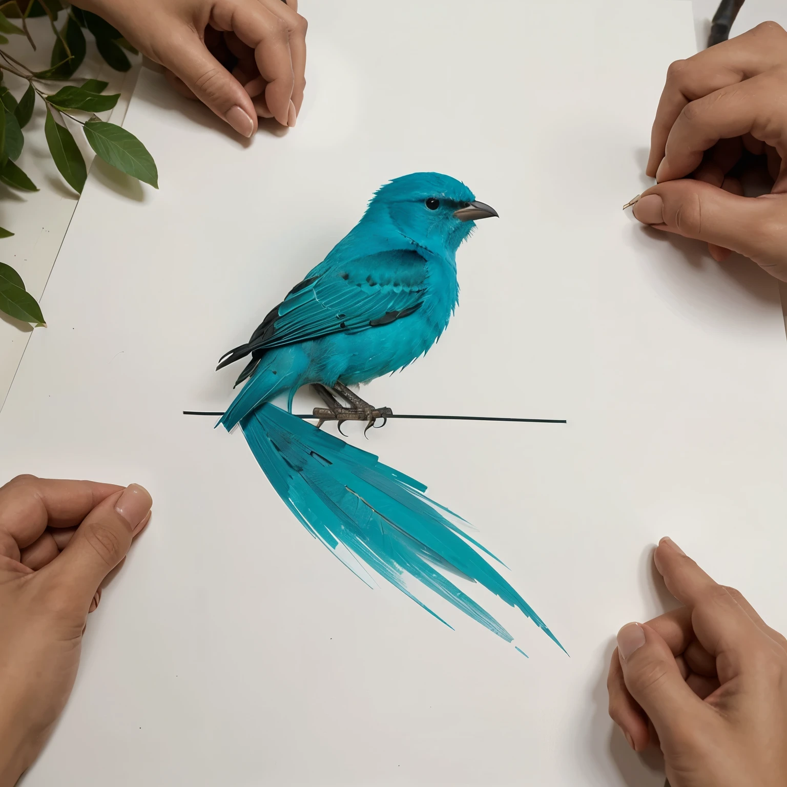 Create a logo of the word 'Aristaa'  involving negative space as well as a bird and a branch inside the logo