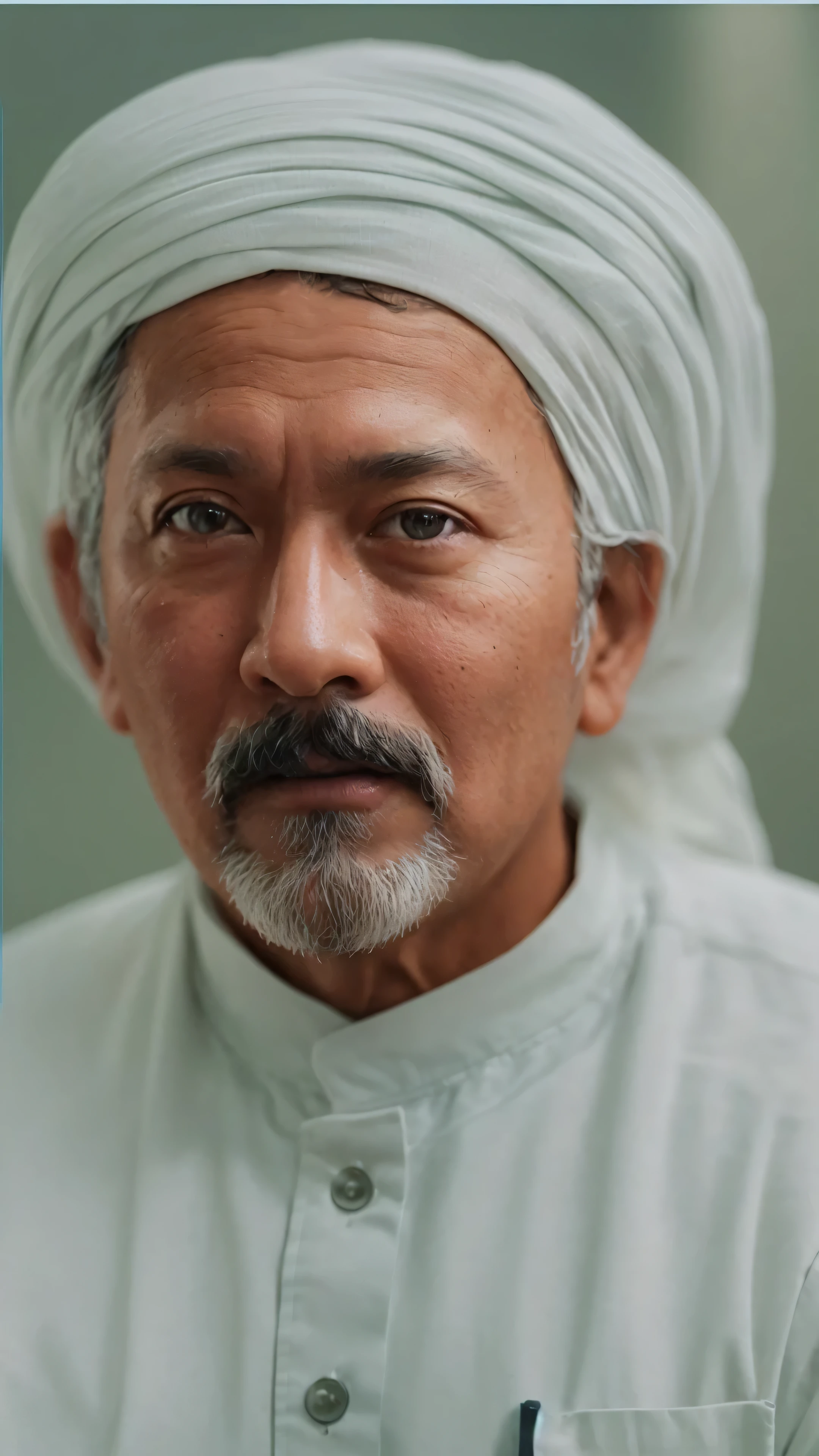 Make this photo look detailed and realistic, arafed man with a white turban and a mustache, 3d portrait, 3d render senior artist, ultra detailed portrait, raden saleh, detailed portrait, portrait. high detail, realistic portrait photo, portrait shot, portrait realistic photograph, hyper-detailed portrait