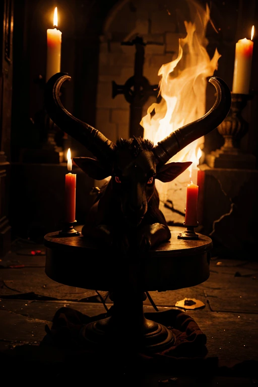 Baphomet altar blood 