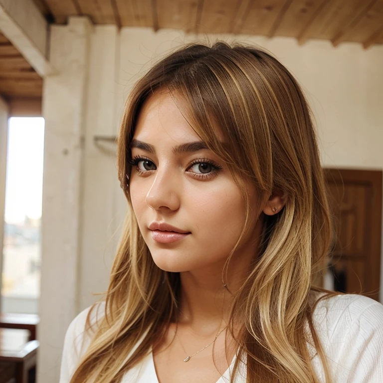 Create a profile for Instagram for a beautiful Turkish girl with blonde hair and brown eyes.