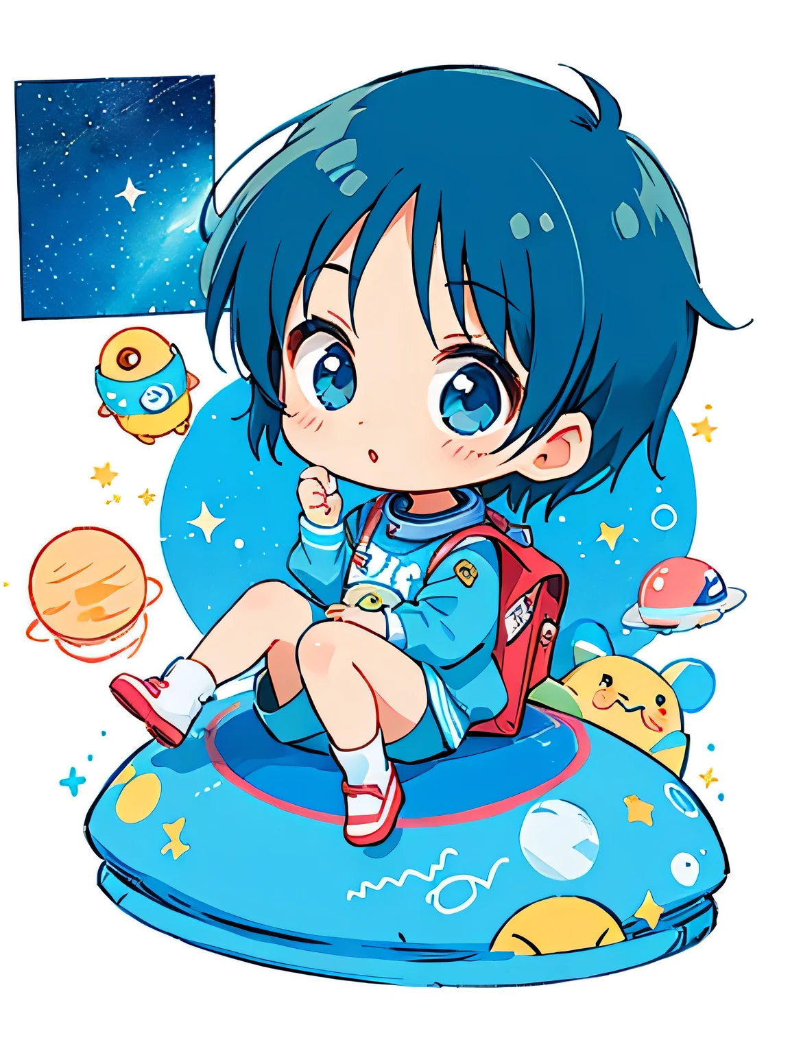 Fujio Akatsuka Style, Kawaii Design, most beautiful girl ever、Chibi, Space Travel