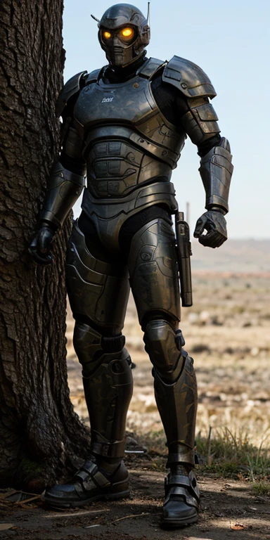Disco camo sci-fi fighting beast、Armor with great attention to detail, Hold the rifle