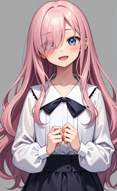 1girl. pink hair.long hair.twintails.{loli}.short stature.small breast.white t-shirts.skirt. (((masterpiece))).(((best quality))).)((ultra-detailed))).(((illustration))). (((put your hands on your hips))).(((night view))).(((Heart on chest))).make a fist.