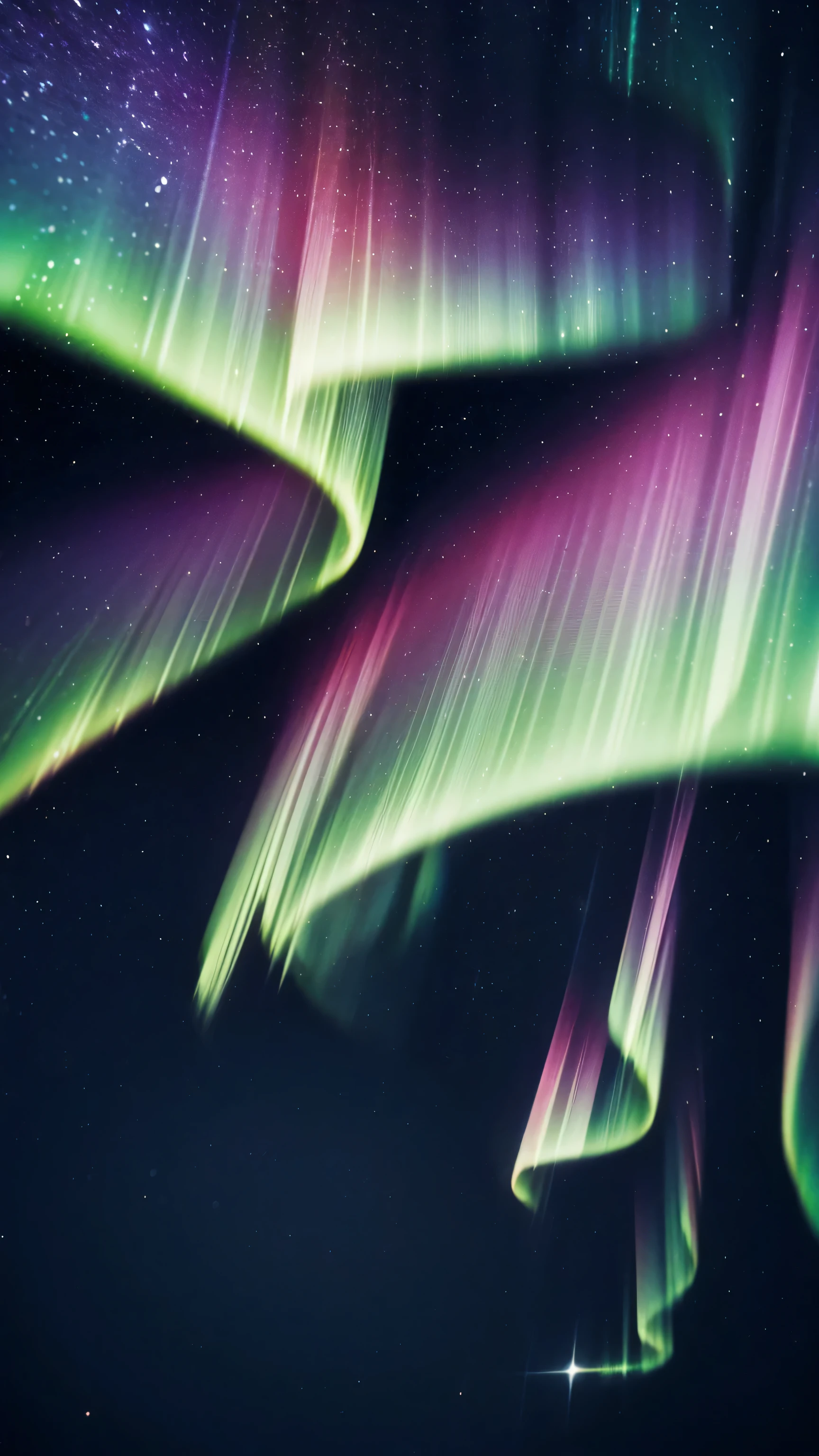 3D rendering abstract background, Northern Lights