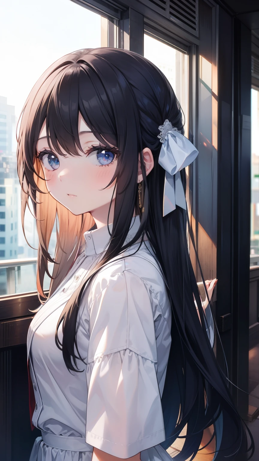 girl2 people, 2 people, girl&#39;Brown eyes, Black Hair, Medium Long Hair, Inward roll、(Navy blue sailor suit:1.4),indoor, Cafe、Very large breasts、Publish one&#39;Thoracic、Naked things&#39;Thoracic、blush、Embarrassing、Scary face、I&#39;worry、Confused face、A lot of milk comes out of the nipples,、Breast milk squirting from nipples、Very short skirt、Micro Mini Skirt、Female Form&#39;Private parts are clearly visible、Vibrator in knee socks、The crotch is wet with love juice、seems painful、Full body portrait