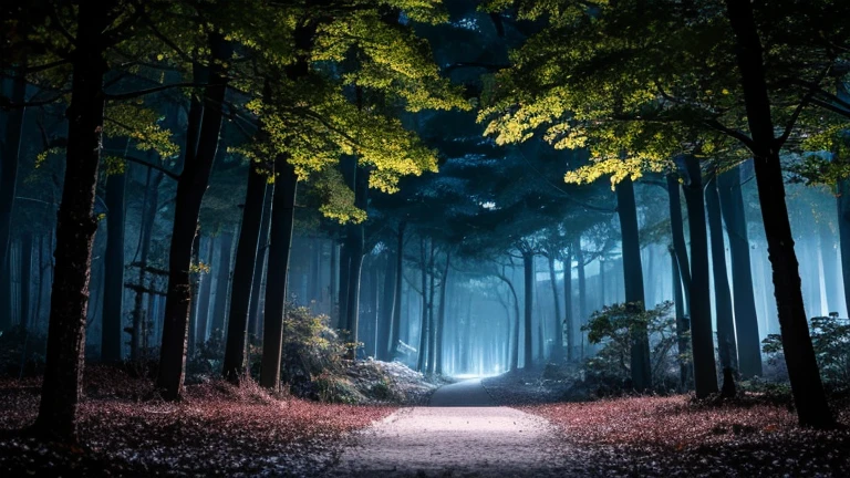 (Japan),(in the forest),(Moonlit Night),(Silence),(mystery)