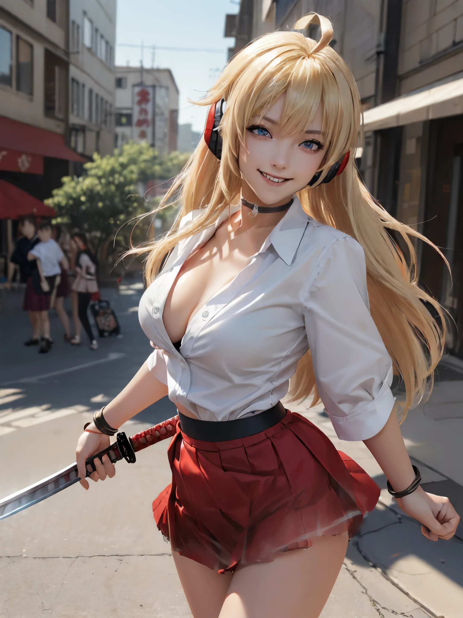 ((Red Skirt:1.8))