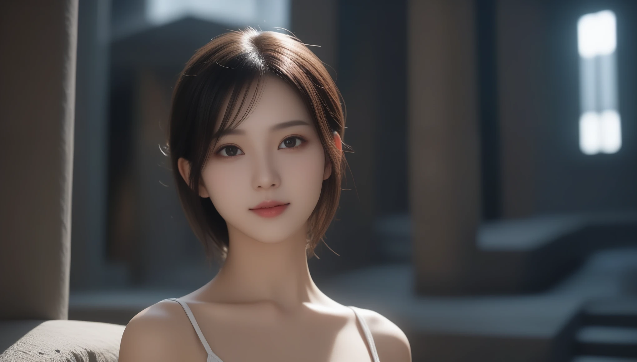 8K, 超High resolution, 最high quality, masterpiece, 超Realisticな, photograph, 1 girl, (40 years old:1.3), pretty girl, Cute face, Beautiful eyes in every detail, 細かくdetailedに, High resolution, high quality、Perfect dynamic composition, Ultra Realistic, 8k, 超High resolution, (Realistic: 1.6), Realistic, Ultra-Realistic 8k, 非常にdetailedな CG Unity 8K 壁紙, RAWphotograph, ((最high quality)), ((masterpiece)), (非常にdetailed: 1.3), 3D, (Bikini situmeka: 1.3), Beautiful cyberpunk woman piloting a mech in the ruins of a forgotten war city, Ancient Technology, High resolution (High Dynamic Range), Ray Tracing, NVIDIA, Super Resolution, Unreal 5, Scattered beneath the surface, PBR Textures, Post-processing, Anisotropic Filtering, Depth of written boundary, Maximum clarity and sharpness, Multilayer Texture, Albedo and highlight map, Surface Shading, Accurate simulation of light-matter interactions, Perfect Proportions, Octane Rendering, Two-tone lighting, Low ISO, White balance, Three-part method, wide aperture, 8k RAW, Highly efficient subpixels, Subpixel Convolution, Luminous Particles, Light Scattering, Tyndall effect、See through 、Look at the audience、beauty,Long neck、Smile a little、Please close your mouth and laugh、(((Ideal body proportions))),A cup small breasts :2,、Portraiture:2、Perfect Anatomy、Vivid details、detailed、超Realisticな、Light and shadow,Strong light,Fashion magazine cover,Thin lips