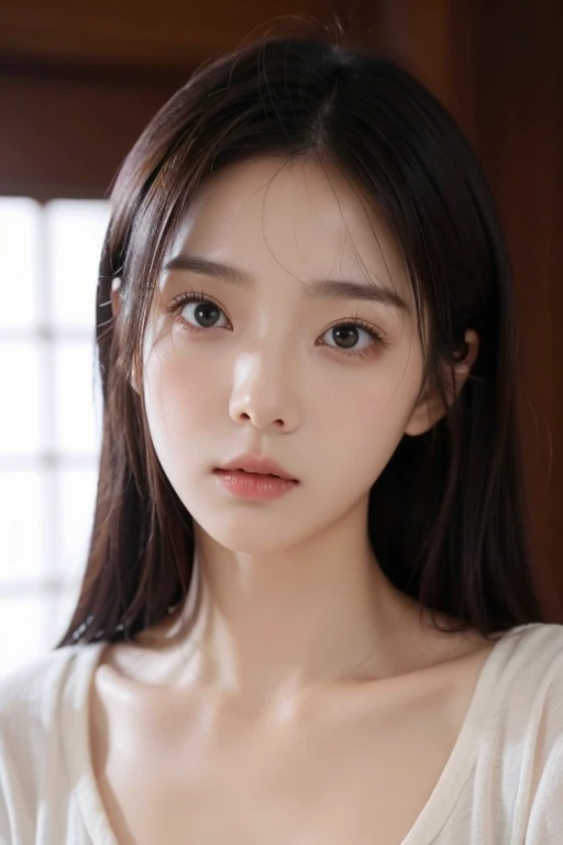 Perfect Face、Neutral beauty、Worried expression、Sigh、dark、Feeling guilty