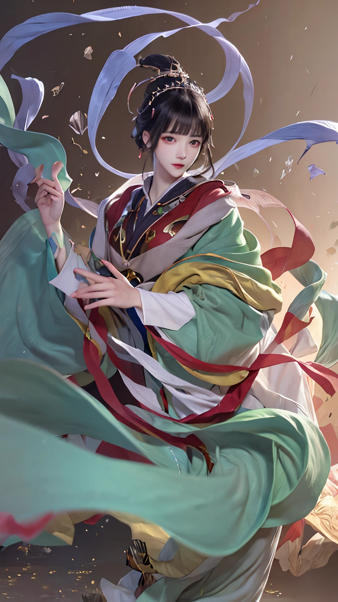 Ultra-realistic 8k CG, masterpiece, ((ultra-detailed background, delicate pattern, intricate details)), best quality, very detailed face, extremely detailed eyes and face, extremely detailed eyes, 1girl, middle breasts, solo, short hair, black hair, messy hair, jasper eyes, sharp eyes, looking at viewer, daytime,