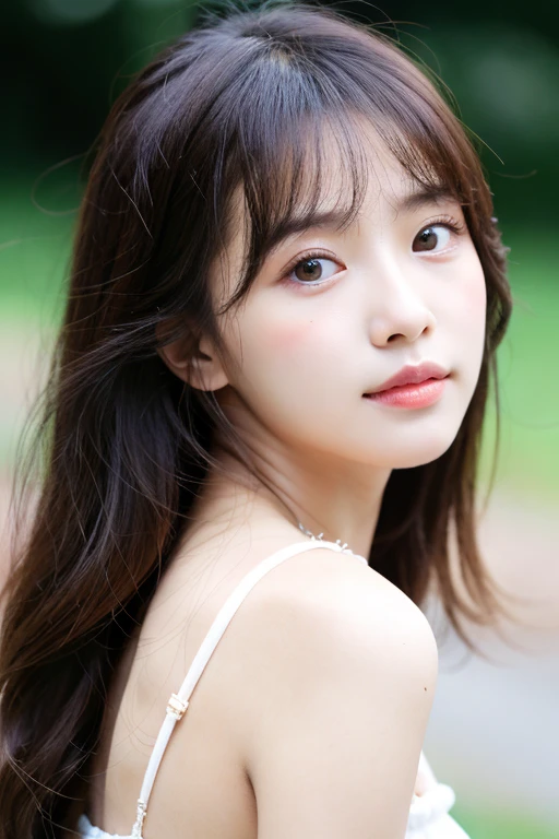Real、highest quality、girl、Beautiful woman、High resolution、Natural Skin、Portrait、looking at the camera、Photo_Light、{{}}、Ulzzang-6500-v1.1:0.8. Look forward to it