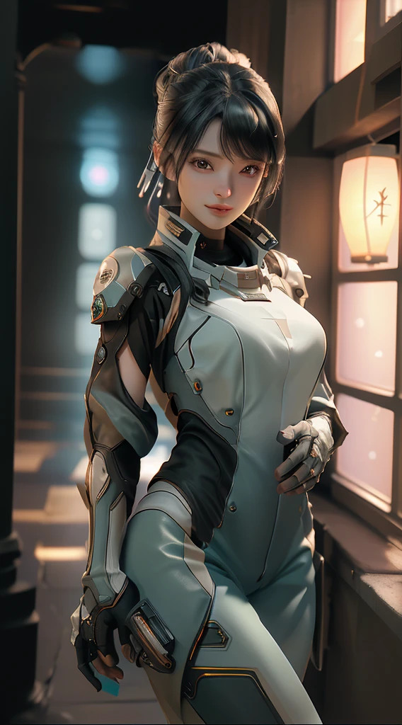 ((best quality)), ((masterpiece)), (detailed:1.4), 3D, Image of a beautiful cyberpunk woman,HDR (High Dynamic Range),Ray Tracing,NVIDIA RTX,Super Resolution,Unreal 5,Subsurface scattering,PBR textures,Post-Processing,Anisotropic filtering,Depth of Field,Maximum clarity and sharpness,Multi-layered textures,Albedo and highlight maps,Surface Shading,Accurate simulation of the interaction between light and material,Perfect proportion,Octane Rendering,Two-color lighting,Large aperture,Low ISO,White Balance,Rule of Thirds,8K Native,