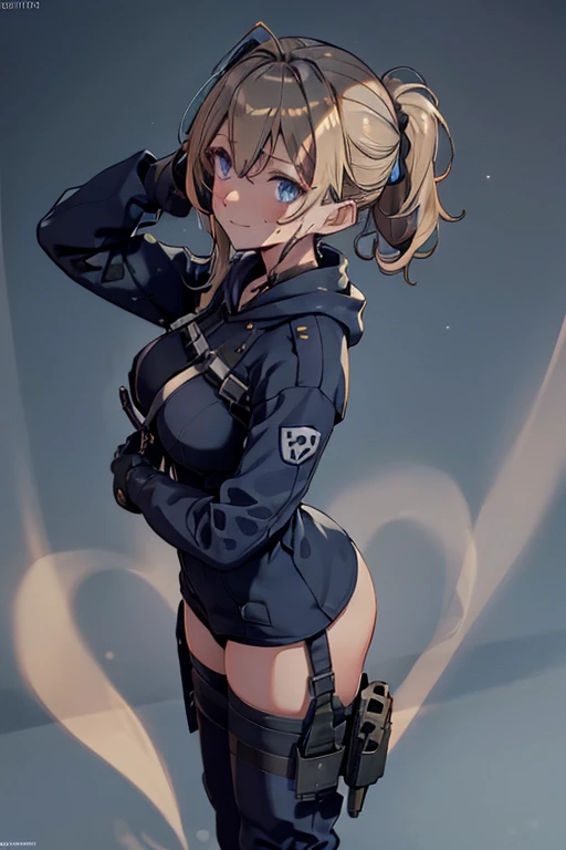 (from above:1.2),(from side:0.9), ((Face)), (Close-Up:0.4), 1female, teacher, wearing a hoodie, bootyshorts, Thicc, small breast, light colored hair, long hair, blue eyes, face to detail, detailed eyes, the background is a pizzaria, smiling, highest quality, (RAW photo:1.2)(Curve,Model,glamor:1.5),Beautiful breasts,Farbe_aberration,beautiful detailed shadow,Beautiful eyes,Beautiful body,Beautiful skin,beautifull hands,(medium_breasts:1.5),Brown hair,watching at viewers,black suspenders,Bulging big,breasts,walls: Black miniskirt, garters, Gaze, Small face,bangss,holster,Beautuful Women,hands up,leg holster,Gaze,black boots panty shot, provocation,flank,flank sweat soio,arm,,narrow waist,(with sparkling eyes and a contagious smile),her thin pubic hair, looking at viewer, pose muy sexy"