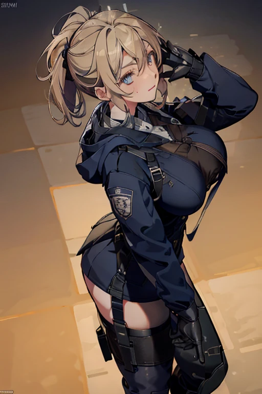 (from above:1.2),(from side:0.9), ((Face)), (Close-Up:0.4), 1female, teacher, wearing a hoodie, bootyshorts, Thicc, small breast, light colored hair, long hair, blue eyes, face to detail, detailed eyes, the background is a pizzaria, smiling, highest quality, (RAW photo:1.2)(Curve,Model,glamor:1.5),Beautiful breasts,Farbe_aberration,beautiful detailed shadow,Beautiful eyes,Beautiful body,Beautiful skin,beautifull hands,(medium_breasts:1.5),Brown hair,watching at viewers,black suspenders,Bulging big,breasts,walls: Black miniskirt, garters, Gaze, Small face,bangss,holster,Beautuful Women,hands up,leg holster,Gaze,black boots panty shot, provocation,flank,flank sweat soio,arm,,narrow waist,(with sparkling eyes and a contagious smile),her thin pubic hair, looking at viewer, pose muy sexy"