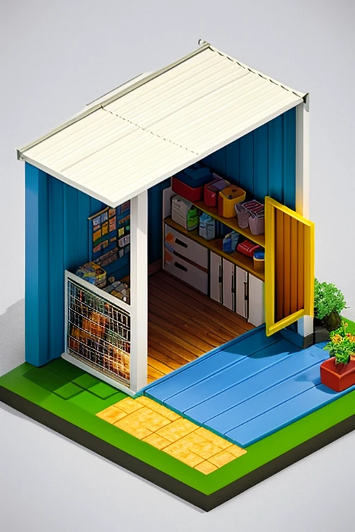 Small modern shed (isometric:1.1
