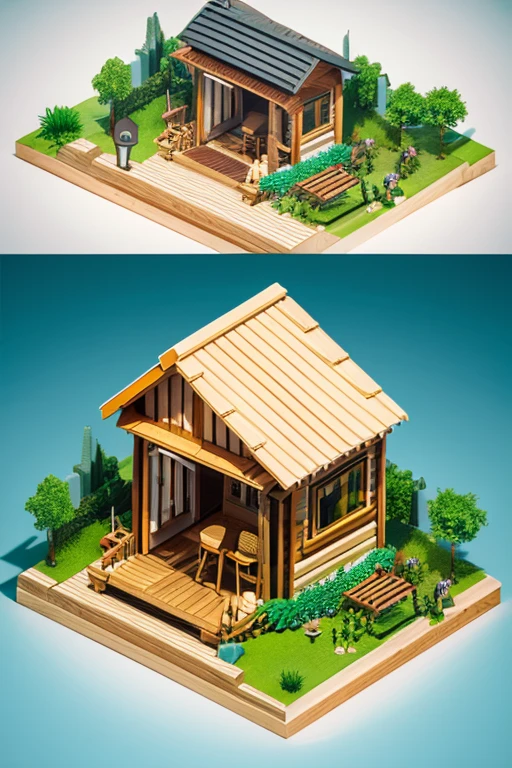 Small wooden house (isometric:1.1