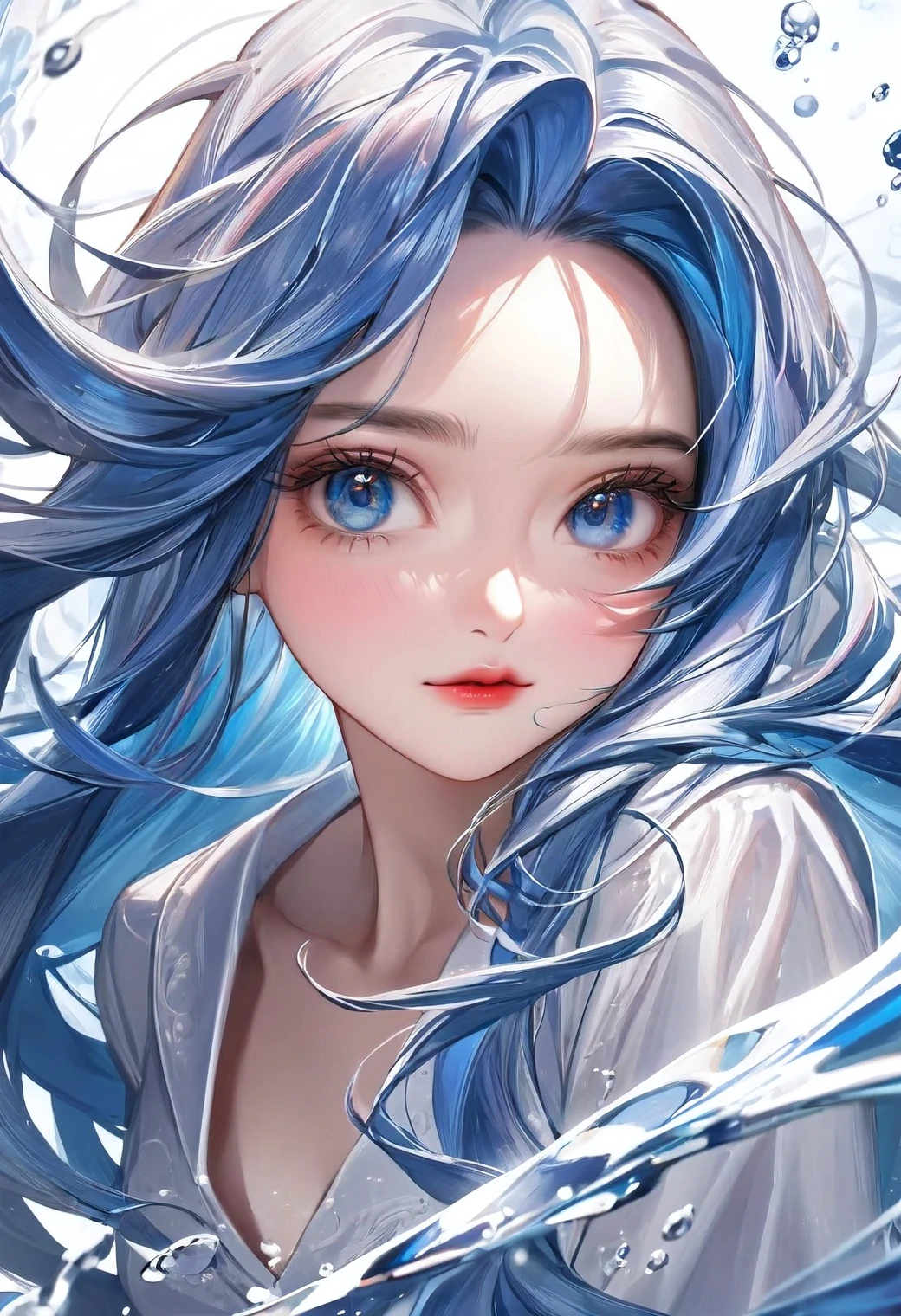 highest quality, Super quality, 16k, Incredibly absurd, Very detailed, Portraiture, Perfect beauty, Beautiful girl, in a beautiful posing, flowing hair,