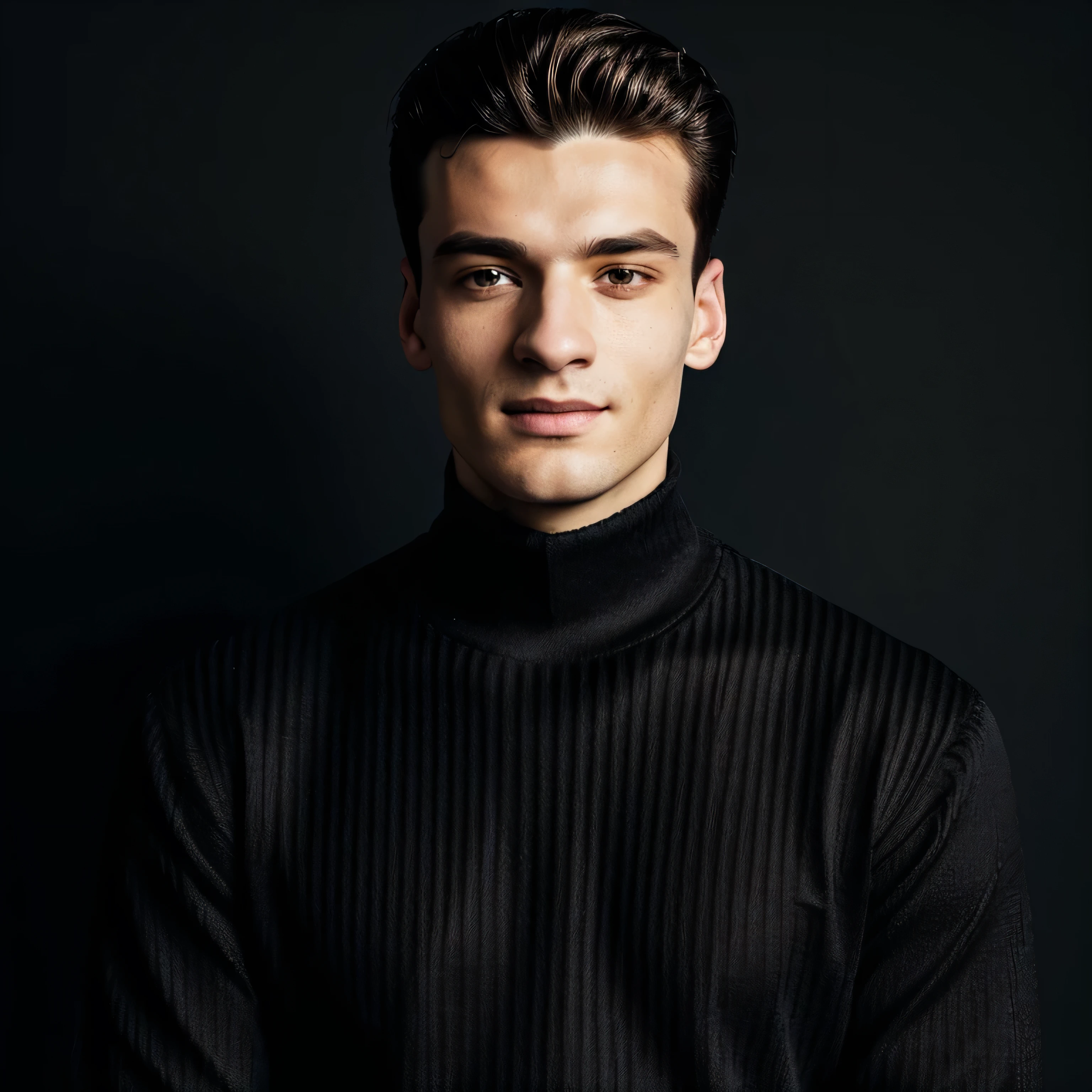 arafed man in a black turtle neck sweater posing for a picture, kacper niepokolczycki, andrea savchenko, daniil kudriavtsev, raphael personnaz, jakub rebelka, jakub kasper, danila tkachenko, bogdan rezunenko, jakub gazmercik, andrei ryabovichev, full body shot