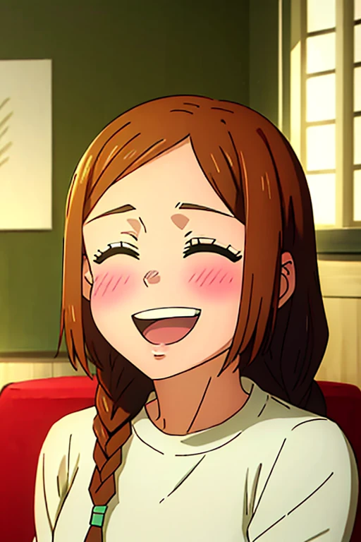 ((highest quality)), ((masterpiece)), (be familiar with), Perfect Face, indoor, Bedroom, Watching the audience,
One woman, Riko Amano,
Open Mouth, Ecstatic expression, blush, smile,
Small breasts, Flat Chest, Young Girl, , , Girl,
Long Hair, Braid,
Leg spread,