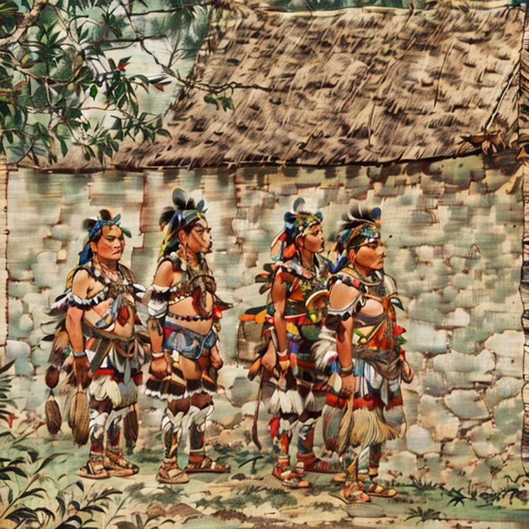 Indigenous Tupinambá warriors
