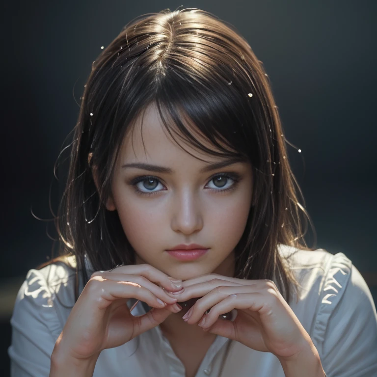 (((medium full shot))), (Masterpiece, photorealistic, photorealism, best quality, ultra-detailed:1.3), (nice hands, perfect hands), official art, cinematic light, (1girl:1.3), adult, splash of paint, (((focus)))