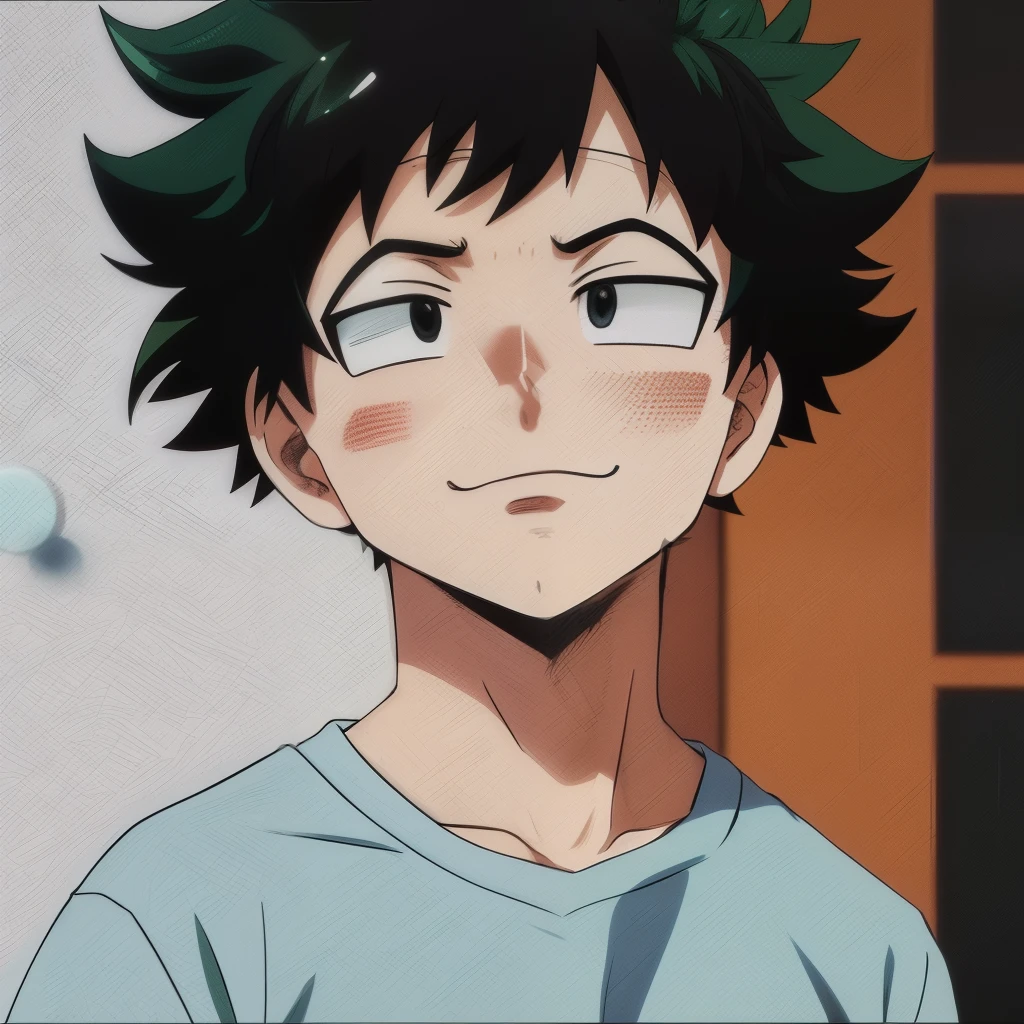 Midoriya sad with clothes