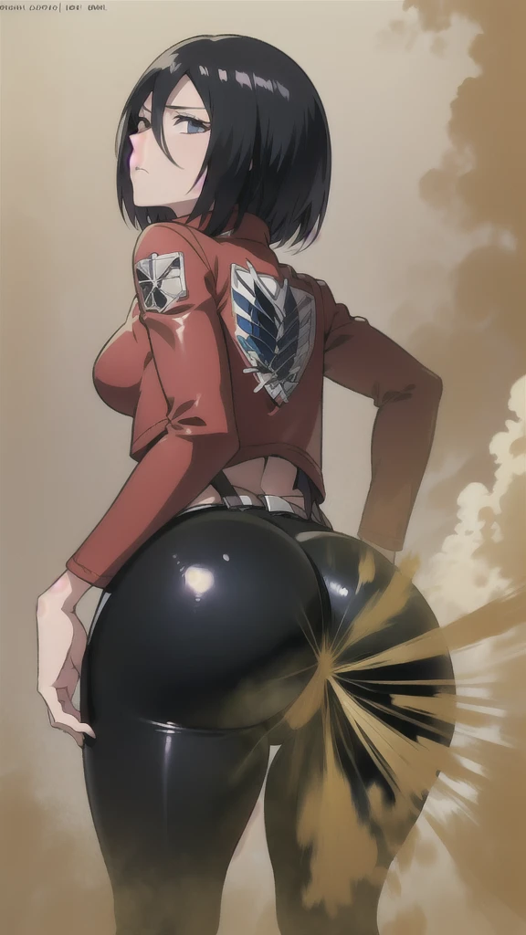 ((velocity)),Attacked by farts, (Mikasa Ackerman from Shingeki no Kyojin),(((Women farting))),(girl farting),velocity,)(a female),(wearing latex leggings),(her butt facing screen and bending over)),(ass grab),(anime girl),(Casino),(masterpiece:1.2、top-quality, best-quality)、(the Extremely Detailed CG Unity 8K Wallpapers、ultra-detailed、Best Shadows)、(Detailed background)、(The best lighting、extremely delicate and beautiful)、depth of fields、1girl in、solo、upward looking gaze、