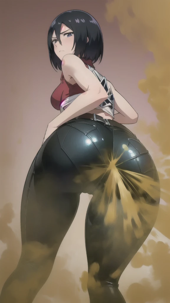 ((velocity)),Attacked by farts, (Mommy hot Mikasa Ackerman from Shingeki no Kyojin),(Mikasa farting),(((Women farting))),(hot girl farting),(blackhair),velocity,)(a female),(wearing latex compression suit),(her butt facing screen and bending over)),(ass grab),(anime girl),(Casino),(masterpiece:1.2、top-quality, best-quality)、(the Extremely Detailed CG Unity 8K Wallpapers、ultra-detailed、Best Shadows)、(Detailed background)、(The best lighting、extremely delicate and beautiful)、depth of fields、1girl in、solo、upward looking gaze、