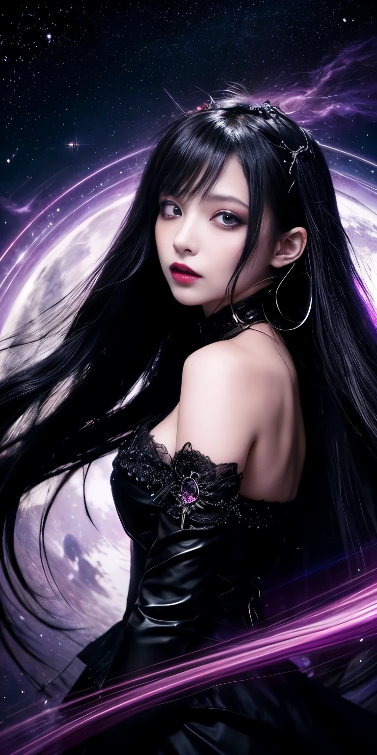 (highest quality,High resolution:1.2),(dark,Threatening:1.1),(Bad luckな:1.1), In the vortex of space,
Heart of a Goth Maiden, Very dark shade.
Her Eyes, Like dazzling fur in a starless haze,
A symphony of despair in their eyes.
Her Mogul Snaps, Mysterious Cemetery,
Think about it, The source of her sadness.
Black hair swaying in the moonlight,
She weaves despair into her dreams.
oh, Her Soul, Shadow'Embrace,
Take me to space.
At each step of the Kelhudelgoring, She summons darkness,
Dance of the Void, Whippler Big Spark.
Her touch is the cold caress of the void,
In her vague existence, I am left confused.
For Love, Bumblewisk, Cosmic Power,
Stars shining in the endless night.
Confusion swirls, Let the emptiness cry out,
Our love is a dazzling dream in the universe.
Gothic Witch of the entire star world,
In your void, I find my soul.
Hypermaximalist, Anime Style, Breathtaking oil paintings, Surreal, Ultra-realistic digital illustrations that mimic the style of oil paintings, Blends seamlessly with Alex Grey'Psychedelic fantasy art by H'The Aesthetics of Biomechanics.R. Giger. Great composition, masterpiece, highest quality, (devil,Satan,Lucifer:1.1),(devilish:1.1),(Bad luck,Bad luckな:1.1),(Powerful figure:1.1、Big Breasts、Glasses) 、 ((((Huge glasses, Nerd Glasses, thick glasses, Round Glasses)))),(((Big Breasts)))、(Red eyes glow:1.6)、(Red glowing eyes,Sharp teeth:1.1),(Black wings,thick,shabby:1.1),(hellish landscape:1.1),(fire,sulfur:1.1),(Threatening atmosphere:1.1),(dark shadows,Threatening presence:1.1),(Bad luck clouds,Stormy Skies:1.1),(dark,Spooky atmosphere:1.1),(Bad luck aura,Evil energy:1.1),(dark aura,cigarette:1.1),(Extreme heat,Burning Flames:1.1),(Surreal,Nightmare Visions:1.1),(Predicting the end:1.1),(Twisted corners,Fiery crown:1.1),(Bad luck whispers,devilish laughter:1.1),(Cry of pain,echoing screams:1.1),(Bad luck symbols,Ancient runes:1.1),(Mysterious Relic,dark artifacts:1.1),(Infernal Ritual,Ritual sacrifice:1.1),(devilish minio